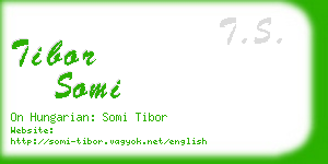 tibor somi business card